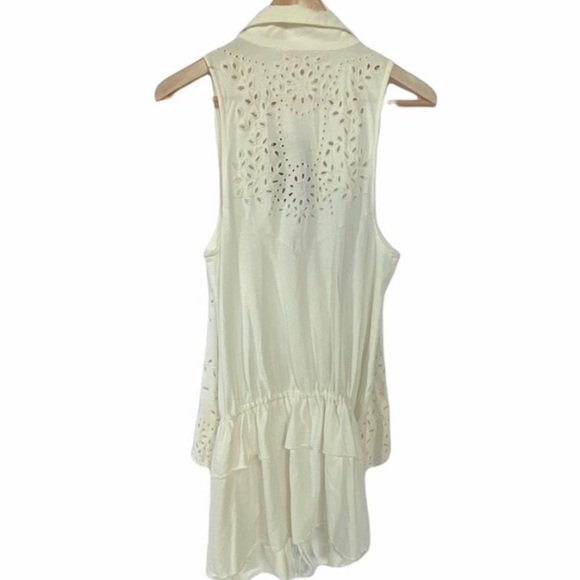 Anthropologie Eyelet Buttondown Blouse - Picture 7 of 7